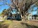 House with mature tree, green exterior, and a partially visible driveway at 1599 Arizona Ne Ave, St Petersburg, FL 33703