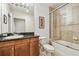 Bathroom with a shower/tub combo and granite vanity at 17717 Gulf Blvd # 601, Redington Shores, FL 33708