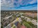 Aerial view showcasing the home's curb appeal and surrounding neighborhood at 1833 Hillcrest St, Tarpon Springs, FL 34689