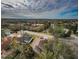 Aerial view of house and surrounding neighborhood, showcasing the property's location and landscape at 1833 Hillcrest St, Tarpon Springs, FL 34689