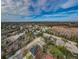 Aerial view of the property and neighborhood, highlighting its location and surroundings at 1833 Hillcrest St, Tarpon Springs, FL 34689