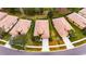 Aerial view of the house and surrounding neighborhood at 205 Silver Falls Dr, Apollo Beach, FL 33572