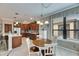 Open concept kitchen with breakfast nook and stainless steel appliances at 205 Silver Falls Dr, Apollo Beach, FL 33572