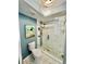 Modern bathroom with a large walk-in shower at 2150 Elm St # 605, Dunedin, FL 34698