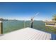 Spacious dock offering stunning water views and easy boat access at 256 145Th E Ave, Madeira Beach, FL 33708