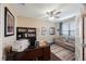Spacious home office with hardwood floors and window at 2564 Grand Cypress Blvd, Palm Harbor, FL 34684