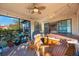 Relaxing patio with hot tub and string lights at 2564 Grand Cypress Blvd, Palm Harbor, FL 34684