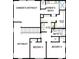 Second floor plan with owner's retreat, bedrooms, and bathrooms at 3218 21St N St, St Petersburg, FL 33713