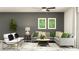 Spacious living room featuring a comfortable sectional sofa and stylish decor at 35233 Gravelly Dr, Zephyrhills, FL 33541