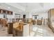 Bright kitchen featuring custom cabinets and a large center island at 4829 W San Miguel St, Tampa, FL 33629