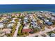 Aerial photograph of coastal community featuring houses and solar panels at 538 25Th Se Ave, St Petersburg, FL 33705