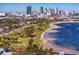 Aerial view of cityscape and coastline at 538 25Th Se Ave, St Petersburg, FL 33705