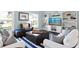 Living area with hardwood floors, white sofas, and built in shelving at 538 25Th Se Ave, St Petersburg, FL 33705