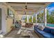 Spacious patio with sectional sofa, dining area, and pool view at 538 25Th Se Ave, St Petersburg, FL 33705