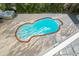 Inviting kidney-shaped pool with brick coping at 538 25Th Se Ave, St Petersburg, FL 33705