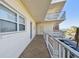 Exterior shot of the balcony with direct views of the gulf and the ocean at 5575 Gulf Blvd # 425, St Pete Beach, FL 33706