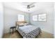 Cozy bedroom with a double bed and a small side table at 6105 Antrim St, New Port Richey, FL 34653