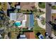 House with pool and solar panels, large backyard and circular driveway at 783 Placido Ne Way, St Petersburg, FL 33704