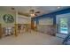 Under construction bedroom with pool view and built-in shelving at 783 Placido Ne Way, St Petersburg, FL 33704