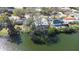 Aerial view showcasing lakefront location at 9465 50Th N Way, Pinellas Park, FL 33782