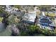 Aerial view of home and lakefront property at 9465 50Th N Way, Pinellas Park, FL 33782