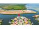 Home's location shown via pin on an aerial map at 1024 Sonata Ln, Apollo Beach, FL 33572
