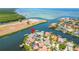 Waterfront home location on an aerial map at 1024 Sonata Ln, Apollo Beach, FL 33572