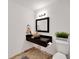 Basement bathroom with modern floating vanity and vessel sink at 1024 Sonata Ln, Apollo Beach, FL 33572