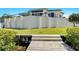 Wooden steps leading down to a private dock at 1024 Sonata Ln, Apollo Beach, FL 33572