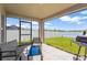 Enjoy the view from this screened patio at 12931 Twin Bridges Dr, Riverview, FL 33579