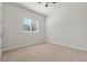 Simple bedroom with neutral wall and carpet at 1317 Lorea Ln, Brandon, FL 33511