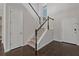 Bright entryway with staircase, hardwood floors and interior door at 1317 Lorea Ln, Brandon, FL 33511