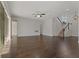 Spacious living area with hardwood floors and access to backyard at 1317 Lorea Ln, Brandon, FL 33511