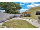 Backyard of a house with gravel and a patio at 1742 Mississippi Ne Ave, St Petersburg, FL 33703