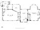 A black and white floor plan of the lower level at 26 Sunset Bay Drive, Belleair, FL 33756