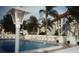Refreshing community pool with lounge chairs at 2700 Bayshore Blvd # 4309, Dunedin, FL 34698