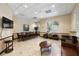 Community room with seating and a TV at 3653 Kings Rd # 101, Palm Harbor, FL 34685