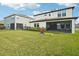 Spacious backyard with grassy lawn and home view at 4062 Cadence Loop, Land O Lakes, FL 34638