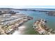 Aerial view of waterfront homes and canals at 5708 Bayshore Dr, Seminole, FL 33772