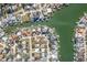 Aerial view highlighting property location and lot size at 5708 Bayshore Dr, Seminole, FL 33772