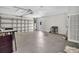Spacious garage with overhead storage and ample floor space at 5708 Bayshore Dr, Seminole, FL 33772