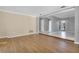 Spacious living area with hardwood floors and open concept design at 5708 Bayshore Dr, Seminole, FL 33772