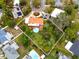 Aerial view showing home and lot size at 6226 Hampton N Ct, St Petersburg, FL 33710