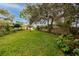 Large grassy backyard with mature trees at 6226 Hampton N Ct, St Petersburg, FL 33710