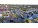 Aerial of waterfront homes, canals, and boats at 713 Gran Kaymen Way, Apollo Beach, FL 33572