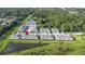 Aerial view of townhome community and surrounding area at 8321 Wildflower Glen Ave, Odessa, FL 33556