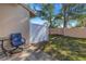 Small backyard with patio and privacy fence at 8954 Antigua Dr, Seminole, FL 33777