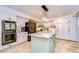 Modern kitchen with stainless steel appliances and light-colored cabinetry at 105 Locust Dr, Brandon, FL 33511