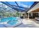 Enclosed pool and spa with covered patio at 105 Locust Dr, Brandon, FL 33511