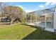 Inviting screened pool area, perfect for relaxation at 1066 Larkin Rd, Spring Hill, FL 34608